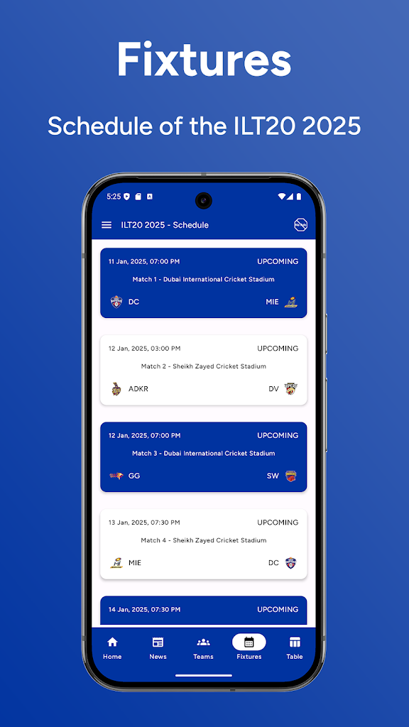 ILT20 2025/26 - Live Updates screenshot 3