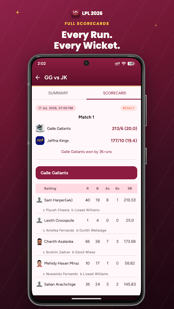 LPL Live 2026: Cricket Score screenshot 4